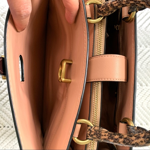 COACH 1941 Serra Colorblock Satchel Oxblood Multi - Picture 10 of 16